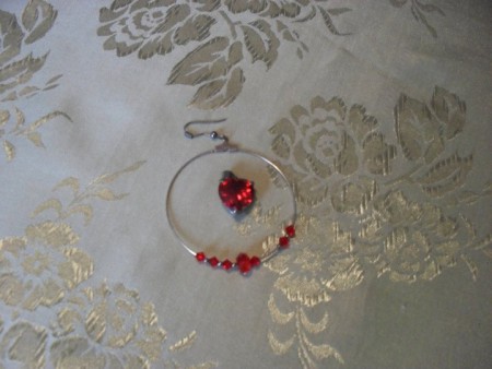 red passion my love,orecchini cerchio rossi 6 E